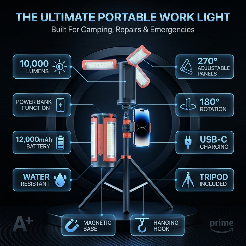 HaloStation™ Portable Lighting Station ⭐