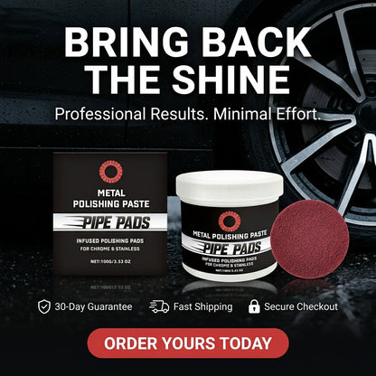 MirrorFinish Pads™ Remove scratches and oxidation.