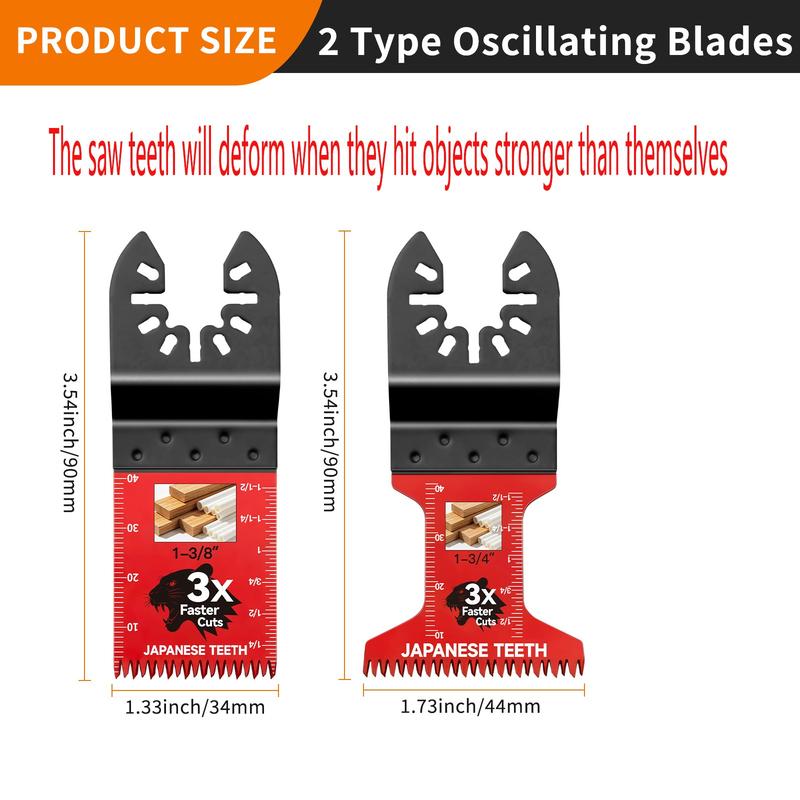 Japanese Teeth™ Fast-Cut Oscillating Blades