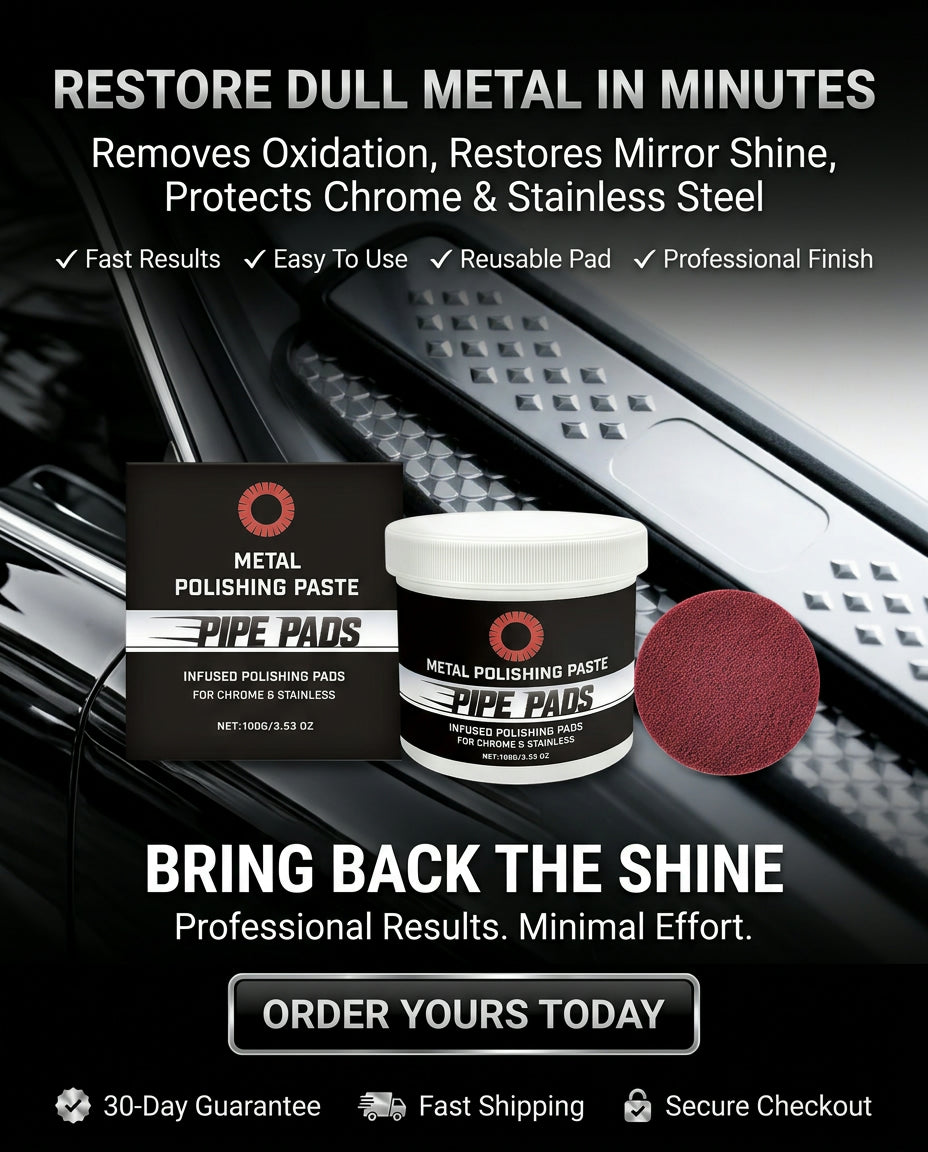 MirrorFinish Pads™ Remove scratches and oxidation.