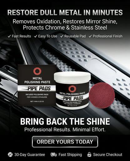 MirrorFinish Pads™ Remove scratches and oxidation.
