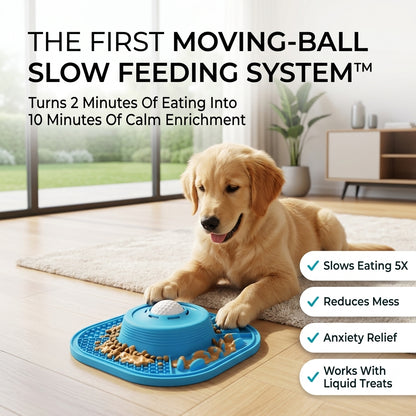 PawLove™ Dynamic Lick-Control Slow Feeder Bowl