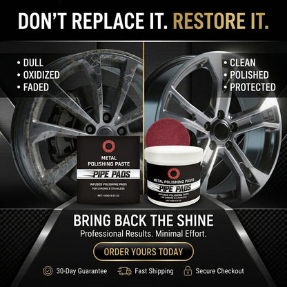 MirrorFinish Pads™ Remove scratches and oxidation.