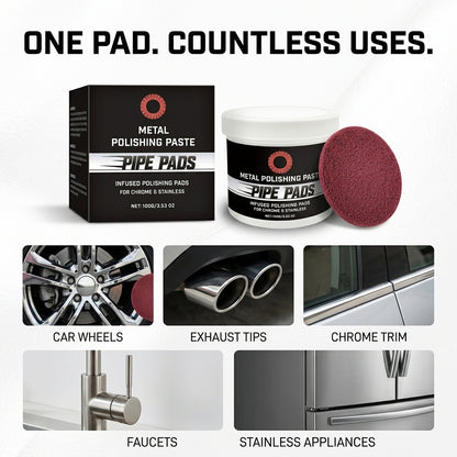 MirrorFinish Pads™ Remove scratches and oxidation.