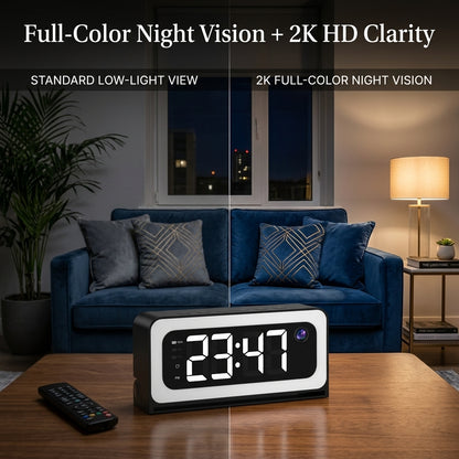 HomeHalo™ Guardian Clock Pro  Invisible Home Monitoring in Crystal-Clear 2K