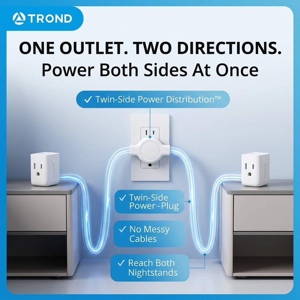 Turn One Outlet Into Power On Both Sides Of Your Room