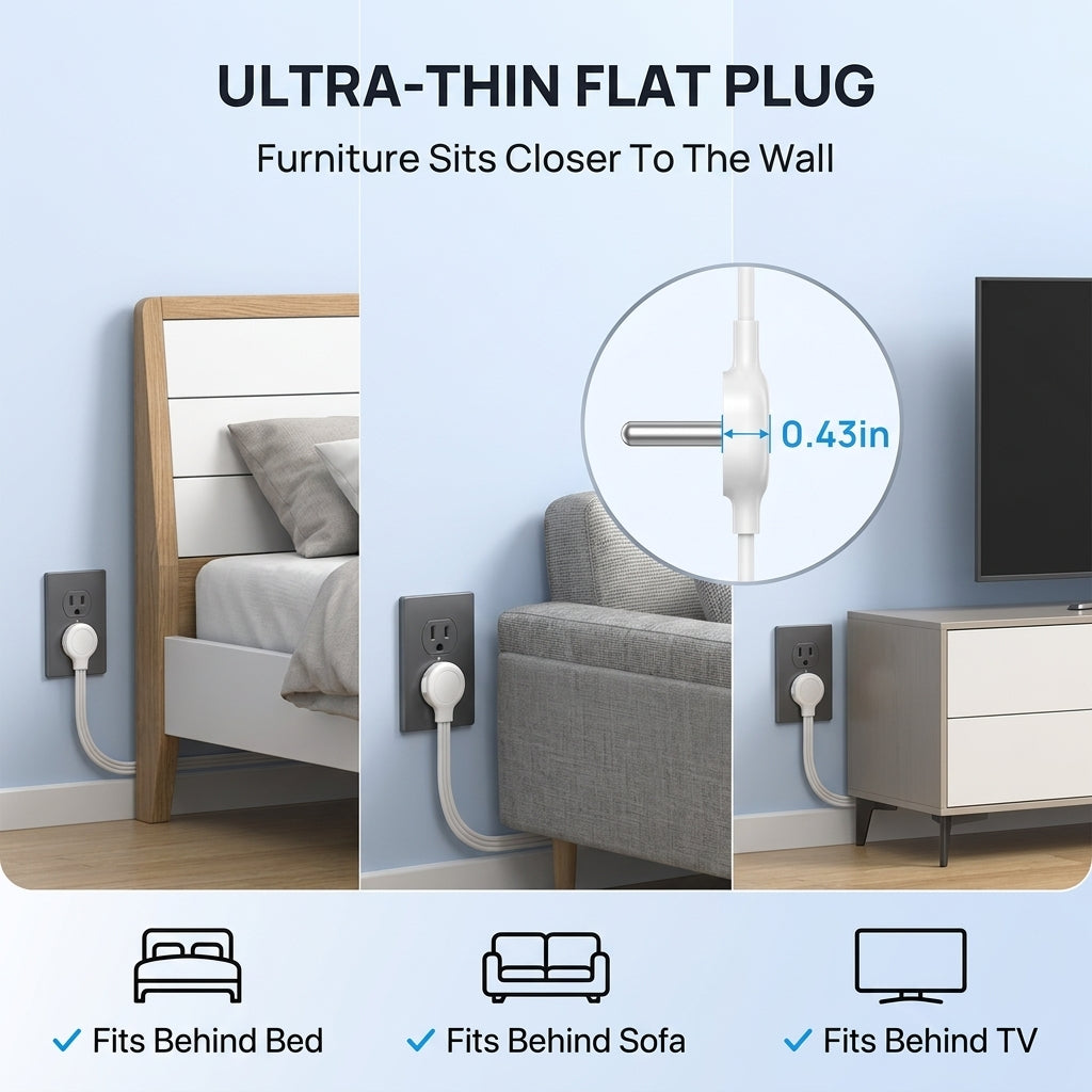Turn One Outlet Into Power On Both Sides Of Your Room