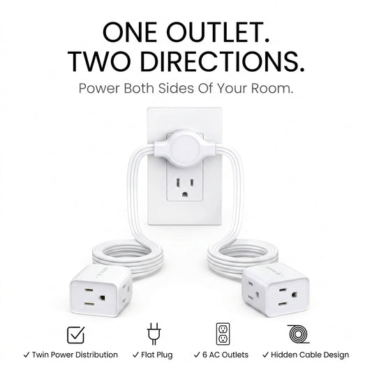 Turn One Outlet Into Power On Both Sides Of Your Room