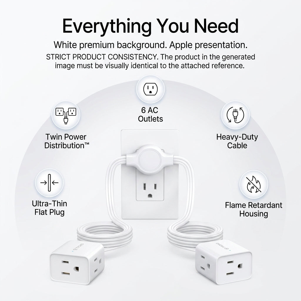 Turn One Outlet Into Power On Both Sides Of Your Room