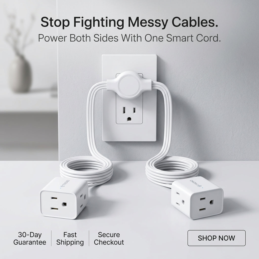 Turn One Outlet Into Power On Both Sides Of Your Room