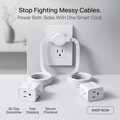 Turn One Outlet Into Power On Both Sides Of Your Room