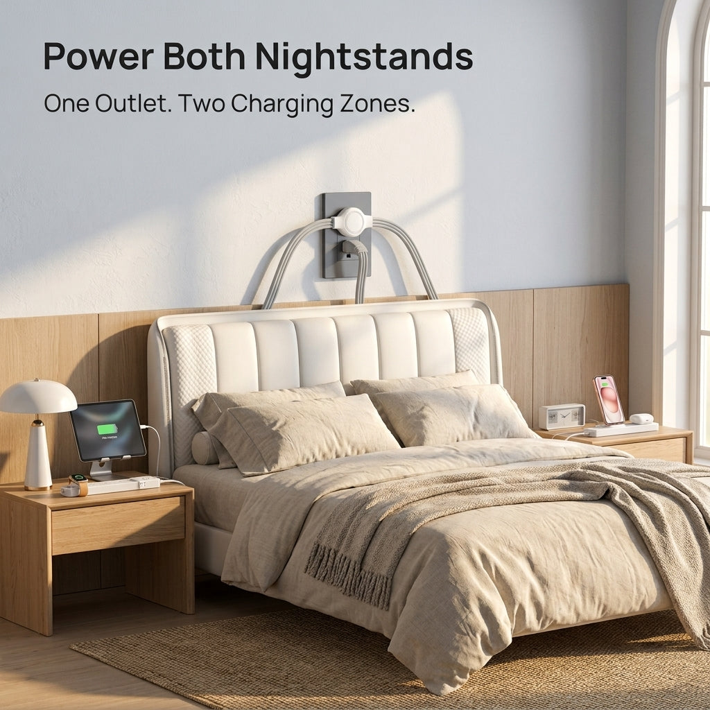 Turn One Outlet Into Power On Both Sides Of Your Room