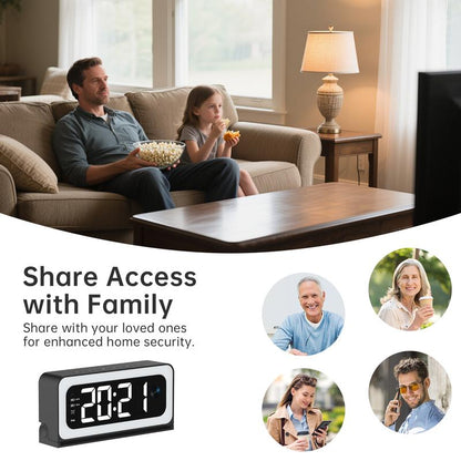 HomeHalo™ Guardian Clock Pro  Invisible Home Monitoring in Crystal-Clear 2K