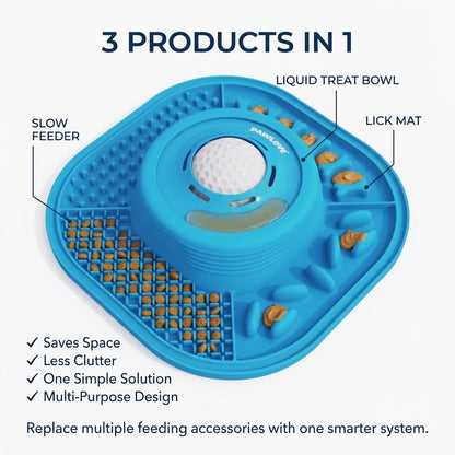 PawLove™ Dynamic Lick-Control Slow Feeder Bowl