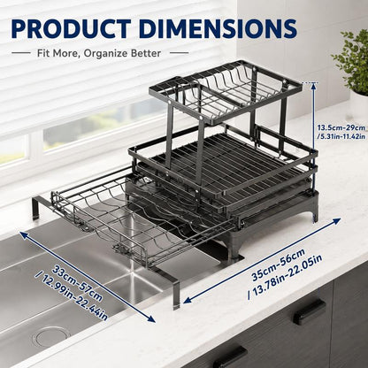 Foldable Over Sink Dish Drying Rack