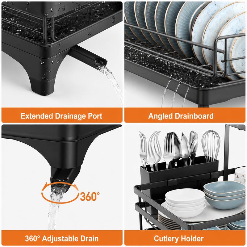 Foldable Over Sink Dish Drying Rack