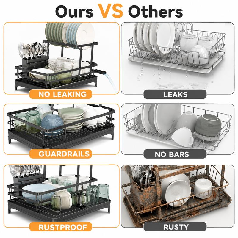 Foldable Over Sink Dish Drying Rack