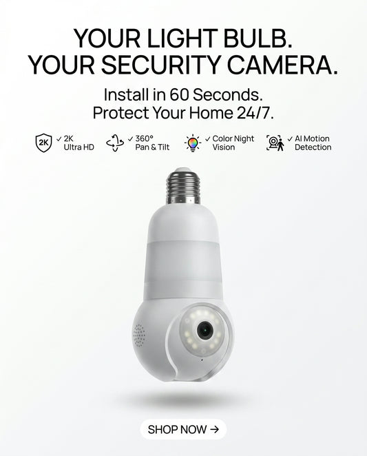 Luna™ Light Bulb Security Camera 2K