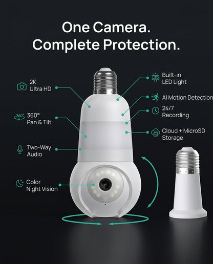 Luna Light Bulb Security Cam
