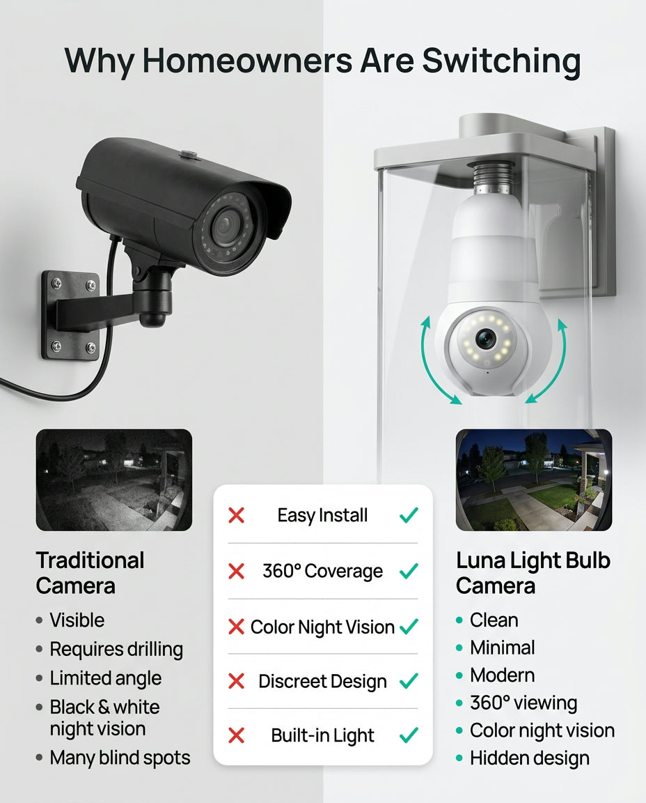 Luna Light Bulb Security Cam