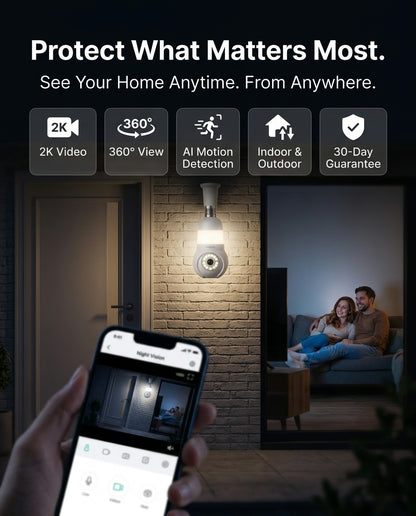 Luna Light Bulb Security Cam
