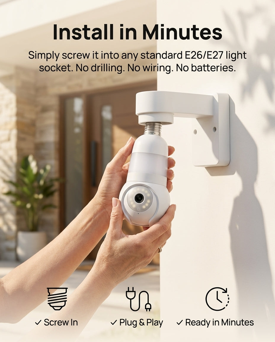 Luna Light Bulb Security Cam
