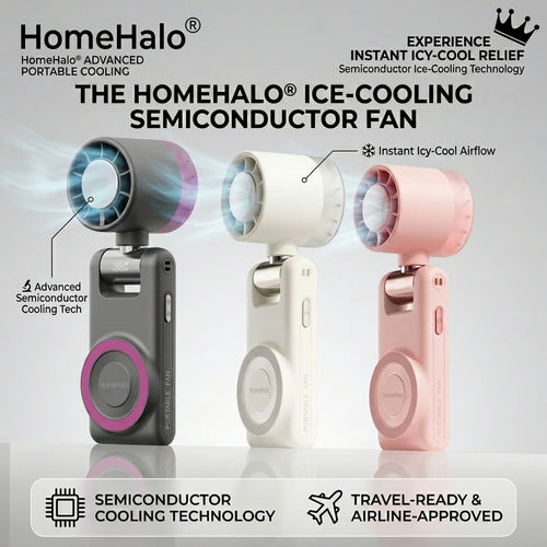 HomeHalo™ Pro – Pocket Sized High Speed Turbo Cooling Fan