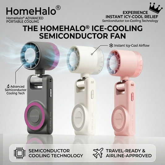HomeHalo™ Pro – Pocket Sized High Speed Turbo Cooling Fan